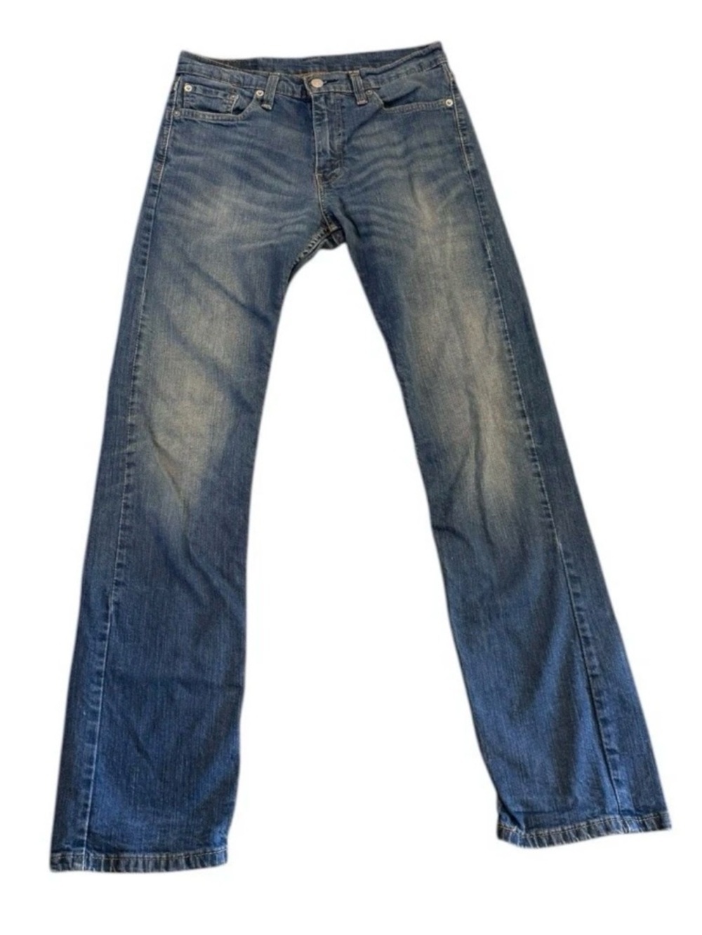 Levi's 513 Slim Straight Jeans W29 L32 Medium Wash Blue Men